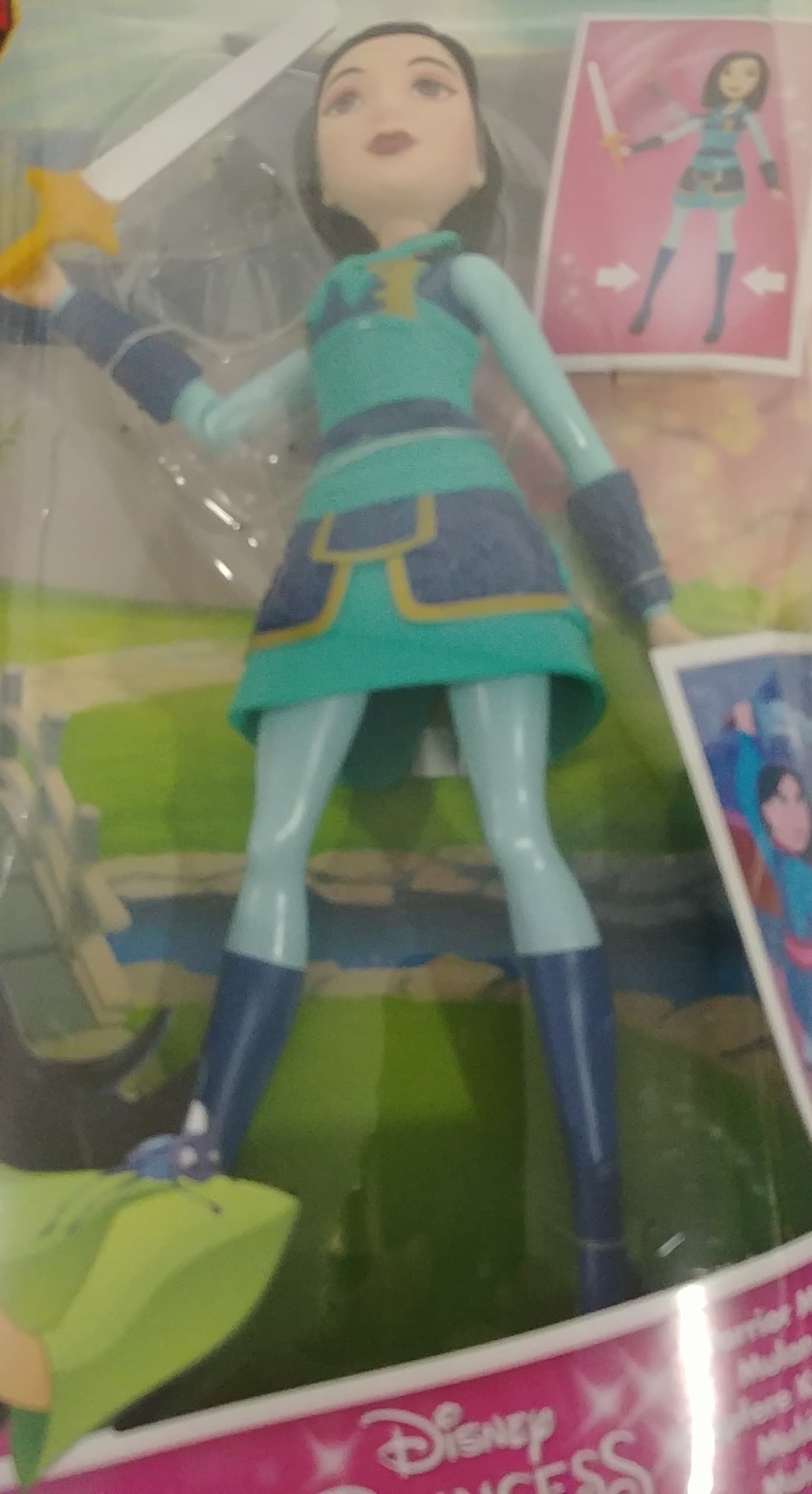 2020 Disney Princess Warrior Moves Mulan Doll With Sword Action Figure New