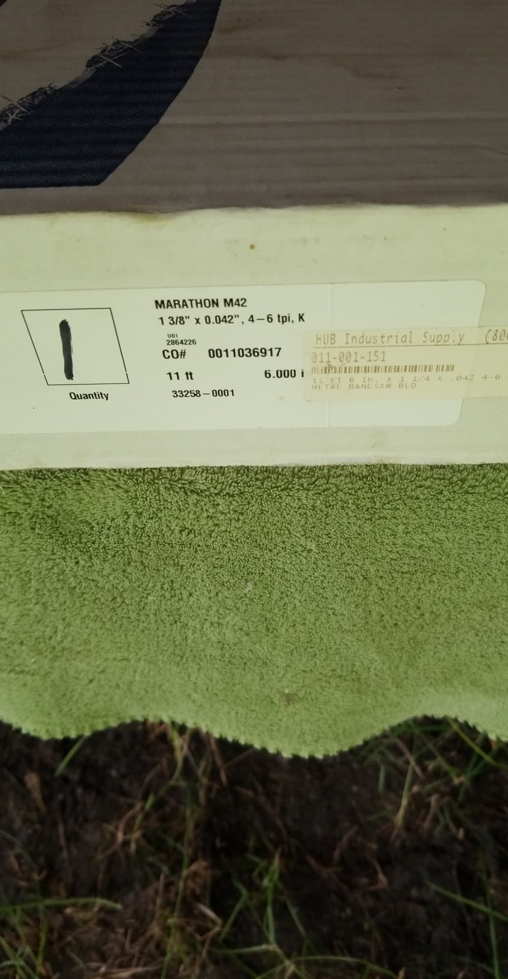 WIKUS MARATHON M42 METAL SAW BLADE 11' X 1 3/8" 4-6 TPI