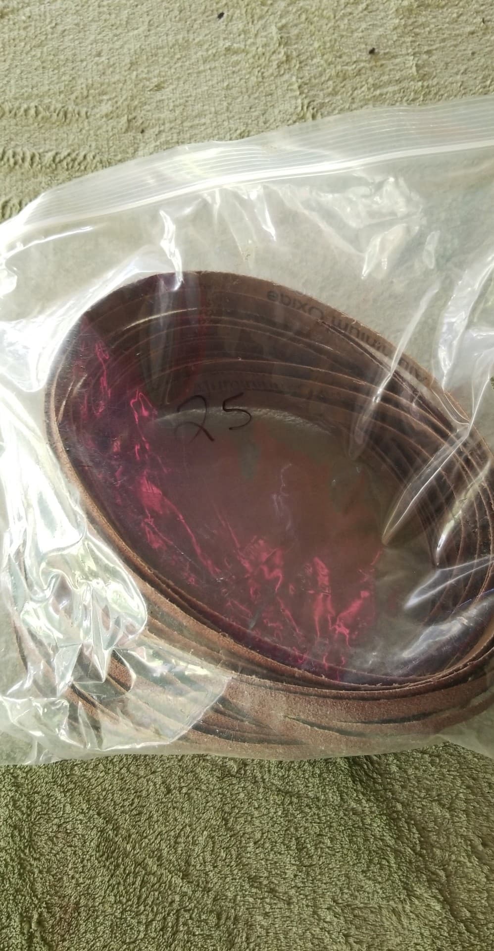 SANDING BELT 1-2 X 24 PK OF 25