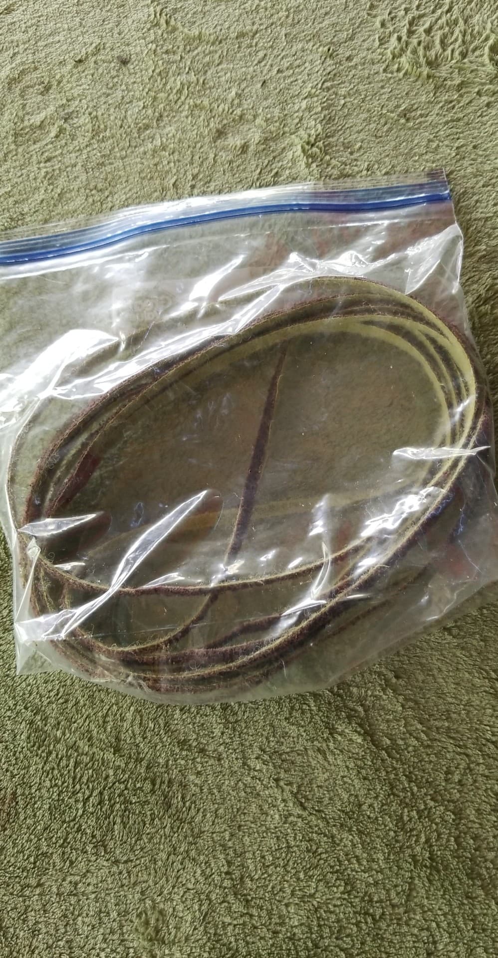 SANDING BELT 1/4" X 24" MED. GRIT PK OF 10