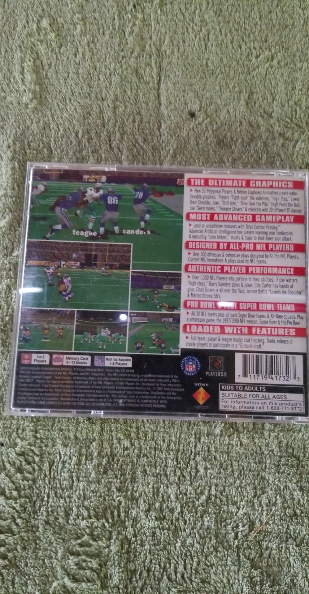 NFL GameDay 98 (Sony PlayStation , 1997)