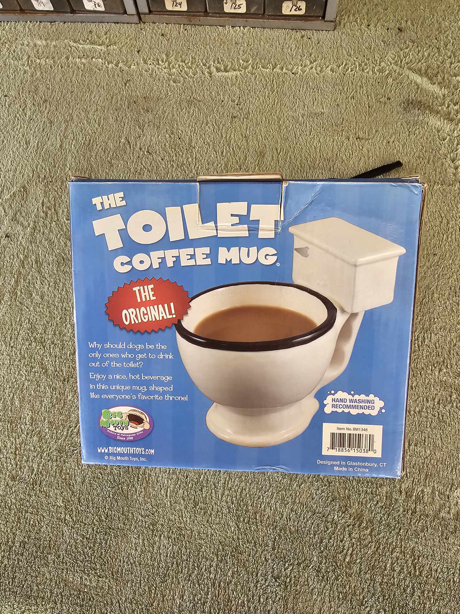 Bigmouth Original Toilet Shape Coffee Mug Cup 14 Oz New In Box