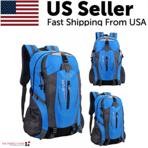 40L Men Women Travel Backpack Rucksack Camping Laptop Hiking School